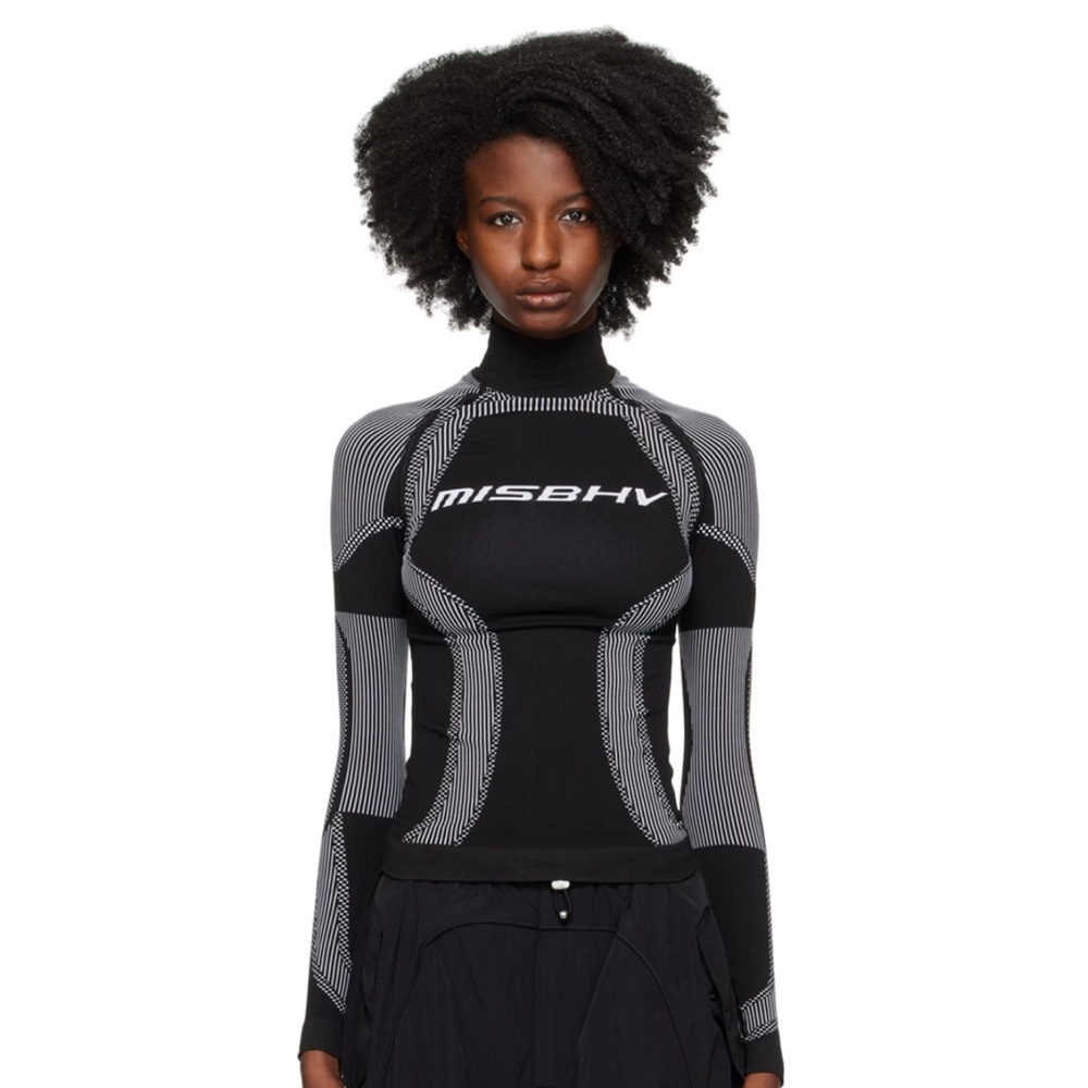 MISBHV Black Active Long Sleeve Top